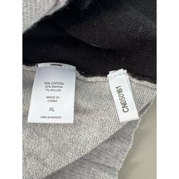 New York and Company 7th Avenue Button Front Cardigan Sweater Size XL Colorblock - Picture 5 of 7